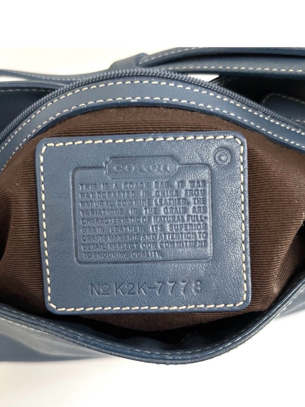 Vintage COACH Hamptons
7778 Hobo Clip Blue - Picture 5 of 14
